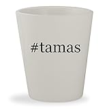 #tamas - White Hashtag Ceramic 1.5oz Shot Glass