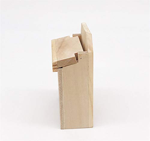 image for Vertily Pretend Play House Toy Set Miniature Wooden Outside Letterbox 