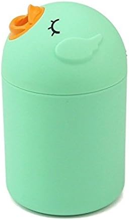 Cool Mist Humidifier For Babies, USB Port, Cute Space-Saving Ultrasonic Humidifiers for Bedroom Car Office Babies, Whisper-Quiet, Filter Free, Automatic Shut-off … (Green)