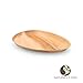 Naturally Chic Palm Leaf Plates - 10 Inch Oval - Bamboo Like, Eco Friendly, Disposable, Compostable and Biodegradable Plates for Weddings, Parties and Events