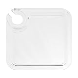 Acrylic Buffet Plate 8'' with Built in Wine Stem Holder - Reusable - Set of 12 -