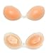 UZZO Womens Ladies Invisible Silicone Self Adhesive Push Up Nude Bra Backless Strapless Bra Nipple Cover Bra Insert Pad Cleavage Enhancer Enhancement Bikini Swimwear Swimsuit Pads (B Cup)