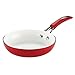 SilverStone Ceramic Deep Nonstick Frying Pan / Fry Pan / Skillet - 8 Inch, Red
