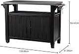 Keter Grande BBQ Side Table Brown 183L Storage Heavy Duty PVC Outdoor Kitchen view 3