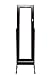 Espresso / Dark Brown Mirrored Jewelry Cabinet Armoire Stand, Mirror, Necklaces, Bracelets, Rings