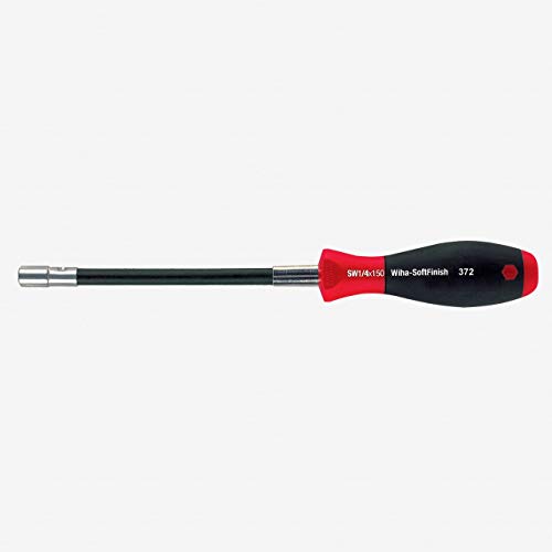 Wiha 37222 Long Flexible Shaft Nut Driver with SoftFinish