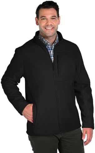 Orvis Men's Full Zip Heavyweight Fleece Jacket (SMALL, BLACK) at
