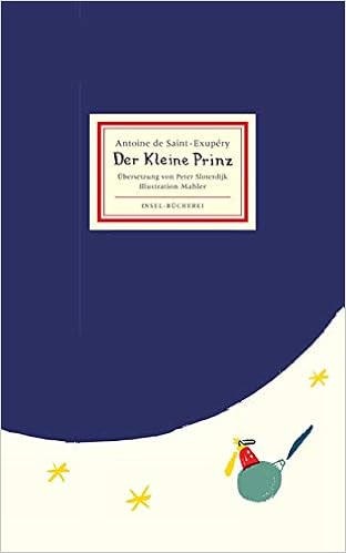 Der Kleine Prinz Insel Bucherei Amazon De Saint Exupery Antoine De Mahler Nicolas Sloterdijk Peter Bucher