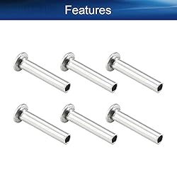 Yinpecly 200PCS Round Flat Head Rivet 0.47" x
