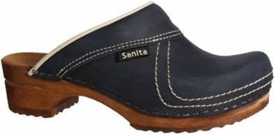 sanita oiled leather clogs