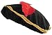 U.S. Toy Renaissance Hat, Black, Red, Gold (SS-UST-H528)