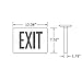 eTopLighting LED Exit Sign Emergency Light Lighting Emergency LED Light/Battery Back-up/Green Letter, AGG898