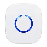 CROSSPOINT Extra Add-On Battery Free Plugin Receiver for the CROSSPOINT Expandable Wireless Doorbell Alert System, Model ER, White