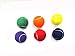 Coast Athletic Color Tennis Ball Set | Green, Orange, Yellow, Purple, Red, Blue Tennis Balls | (6 Pack)