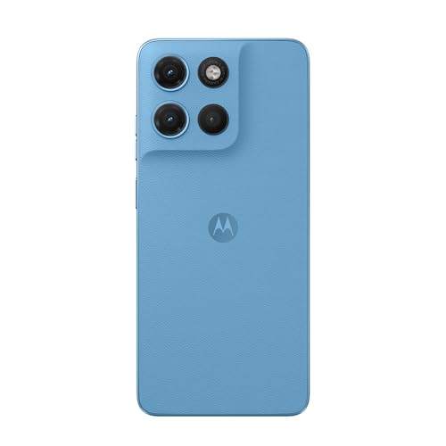 Smartphone Motorola Moto G17 4G - 128GB 12GB (4GB RAM + 8GB RAM Boost) camera 50MP Sony Lytia 600, tela FHD+ 60hz, bateria 5200 mAh - Azul Claro
