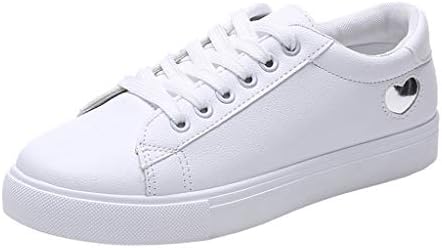 2019 Women's Casual Canvas Shoes Flat Heart Simple Fashion Spring and Autumn White Solid Color Sports Student Shoes
