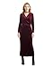 Simple Retro Women's V-neck Velvet Belted Wrap Maxi Long Dress