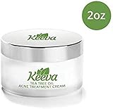 Acne Treatment Cream With Secret TEA TREE OIL Formula - Perfect For Acne Scar Removal, Fighting Breakouts, Spots, Cystic Acne - See Results in Days Without Dry Skin (2oz)