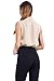 AUQCO Women's Chiffon Blouse Business Button Down Shirt for Work Casual with Long Sleeve/Sleeveless Beige