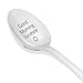 Stainless Steel Coffee Spoon – Engraved ‘Good Morning Sunshine’ Teaspoon - Ice Cream & Tea Accessory - 7 Inch