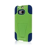 Empire MPERO IMPACT X Series Kickstand Case for The All New HTC One M8 - Retail Packaging - Blue/Green