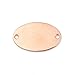 JGFinds Oval Metal Stamping Blanks - 20 Pack, Connector Stamp Tags, Engraving Blanks, 30mm x 20mm (1 1/8 x 3/4 Inch) with 2.4mm Holes, Thickness of 1.3mm, Jewelry Making Supplies - Rose Gold Tone