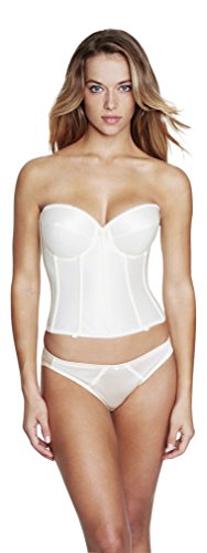 Dominique Smooth Satin Tricot Bridal Strapless Brasselette Style 7750, Ivory,...