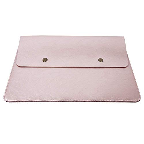 Leather 14-15.4 Inch Laptop Sleeve Case - ABRONDA Handbag Cover for 15-15.4 Inch MacBook Pro A1286 A1398 A1707 A1990 Also Compatible 14Inch Notebook,ThinkPad T-Series|X1 Carbon- Rose Gold - Thumbnail 2
