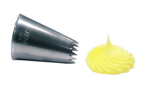 Jem Enterprises Medium Fine Star Savoy Piping Nozzle Decorating Tip #2ES