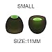 Replacement Noise Isolation Silicone Soft Ear Buds Earplug Tips for Senso, TOZO, Sony, Zeus, Otium, Hussar Sport in Ear Headphones Wireless Earphones (Green, Small, Medium, Large – 5 Pair)thumb 2