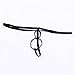 Potelin Men's Thong G String Spider Double Ring Stretch Underwears Bikini Briefs Black