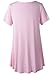 LARACE Plus Size Tops for Women Short Sleeve Shirts Casual Summer Clothes Round Neck Tunics for Leggings (1X, Pink)