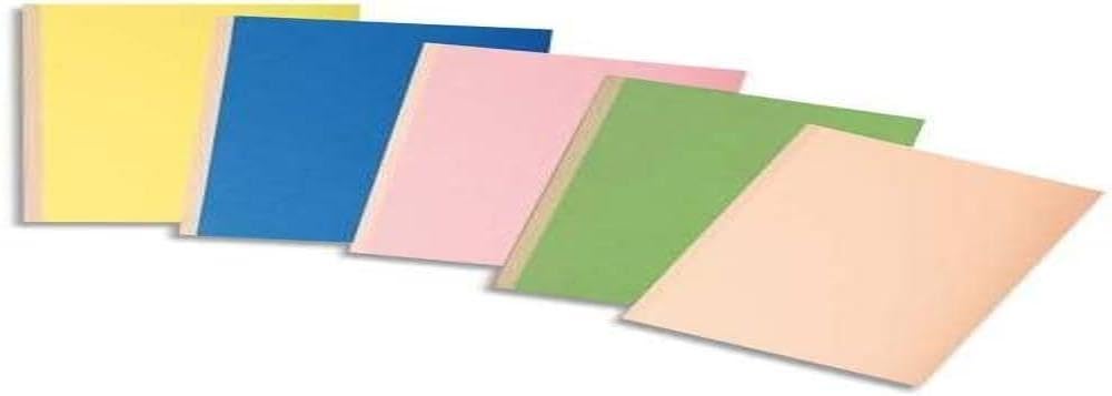 Exacompta - Ref 771000E - Forever Collection - Cloth Spine Folders - 240 x 320mm in Size, Suitable for A4 Documents, 3mm Spine, 320gsm Recycled Card - Assorted Colours (10 Pack)