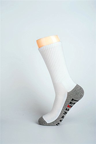 material shoes nylon Hapyfost Men's Socks 13 6 Socks, Crew 10 Pack Cushion