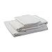 DMI Hospital Bed Sheet Set, White Bed Sheets, Cotton and Polyester Hospital Bed Sheets, 132 Thread Count Bed Sheets include Fitted Sheet, Flat Sheet and Pillow Case, 36 x 80 x 6 inches, White
