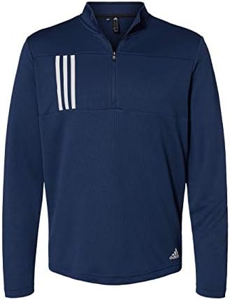 adidas - 3-Stripes Double Knit Quarter-Zip Pullover - A482-4XL