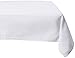 LinenTablecloth 70-Inch Square Polyester Tablecloth White