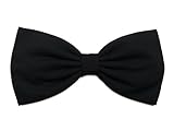 Solid Black Timeless Hair Bow Clip- Barrette or Alligator Clip
