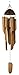 Woodstock Chimes Asli Arts Collection, Half Coconut Bamboo Chime, Large (36'') Bamboo Wind Chimes for Outdoor, Patio, Home or Garden Décor (C101)