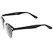 zeroUV Polarized Lens Classic Half Frame Horn Rimmed Sunglasses 50mm (Black-Silver/Smoke Polarized)