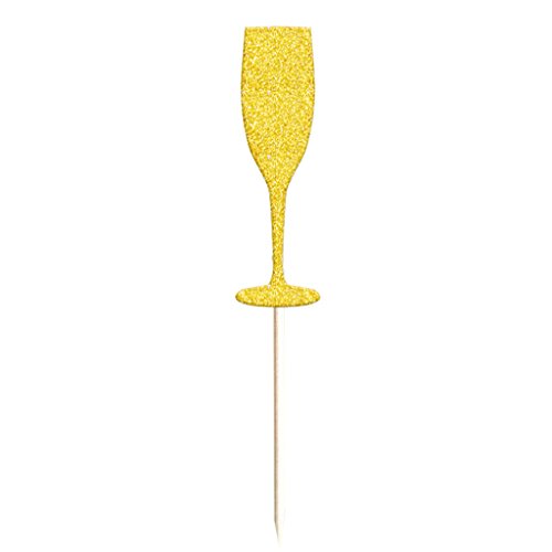image for Prettyia 20pcs Cheer Wedding New Year Party Wine Glasses Cake Cupcake 
