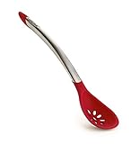 Cuisipro Silicone Slotted Spoon, 12-Inch, Red