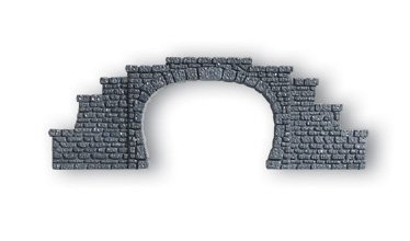 N Double Track Tunnel Portals Set of 2