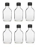 Nakpunar 6 pcs 100 ml Glass Flask Bottles with