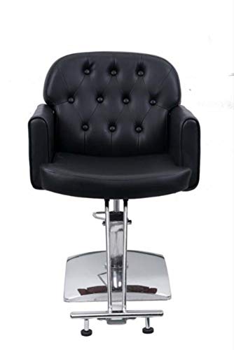 Salon Style Hair Cutting Styling Dyeing with Oil Pump and Foot Rest Hydraulic Barber Chair Styling Salon Work Station Chair