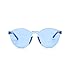 Samto One Piece Sunglasses, 2 Pack pc lens rimless colorful womens sunglasses (Blue, 2.3)