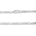 925 Sterling Silver 3MM Figaro Chain Italian Necklace For Men & Women Lobster Claw Clasp 16