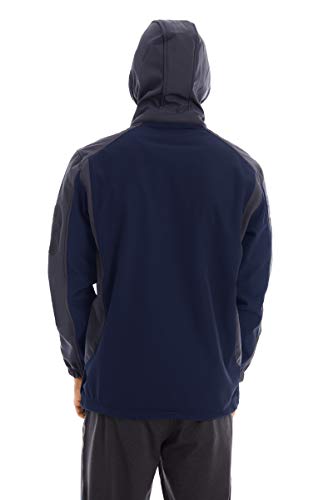 TACVASEN Herren Wasserabweisende Übergangsjacke Outdoor Softshelljacke Winddicht Kapuzenjacke mit Vielen Taschen – Bild 4