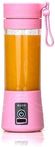 Piesome Rechargeable Portable Electric Mini USB Juicer Bottle Blender for Making Juice, Shake, Smoothies, Travel Juicer for Fruits and Vegetables, Fruit Juicer for All Fruits, Juice Maker Machine (Pink)