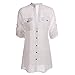 Fancyqube(TM) Women's Chiffon Button Down Tunic Shirt